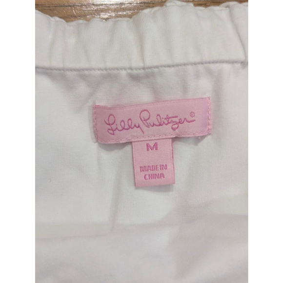 Lilly Pulitzer Esmeralda Strapless Dress True Navy Plaid Medium - Picture 5 of 10